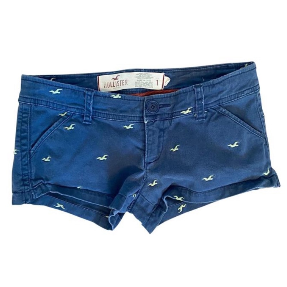 Hollister Embroidery Print Mini Shorts
